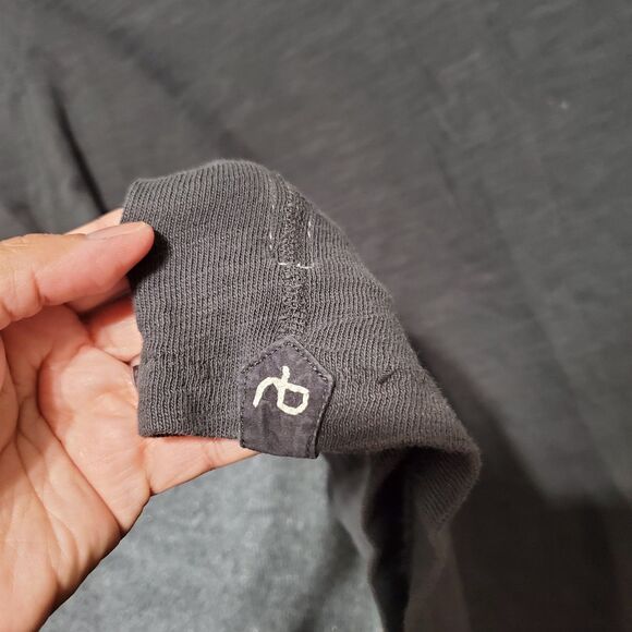 Rag & Bone Henley T-Shirt Mens Size L Grey Short Sleeve Cotton Standard Issue - Picture 6 of 11